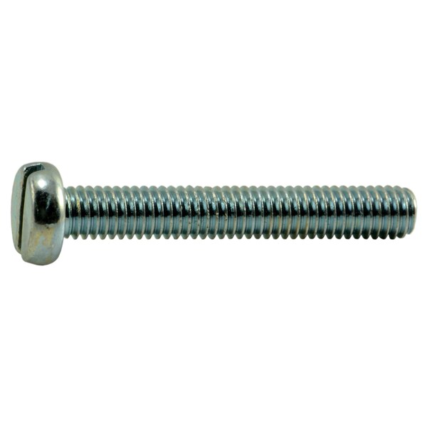 Midwest Fastener M3-0.50 x 20 mm Slotted Pan Machine Screw, Zinc Plated Steel, 20 PK 66958 - main